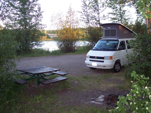 Free campsite at Burns Lake